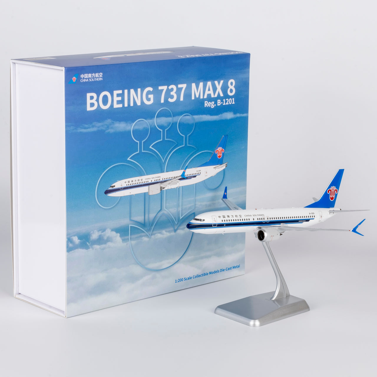 1/200 China Southern Airlines Boeing 737 MAX8 B-1201 "1st 737 MAX introduced by CZ" NG24194 - cover
